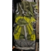 Image 3 : Three Bags: Red Suitcase, Brown Duffel Bag, and Green/Gray Hiking Backpack