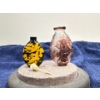 Image 3 : Bird and Floral Snuff Bottles with a Spoon 2.5H