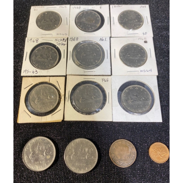 1968 & 1969 Canadian Dollars