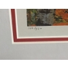 Image 5 : "Fall" , Artist: Illegible, 100/950 , 20.5 X 19 Framed Under Glass