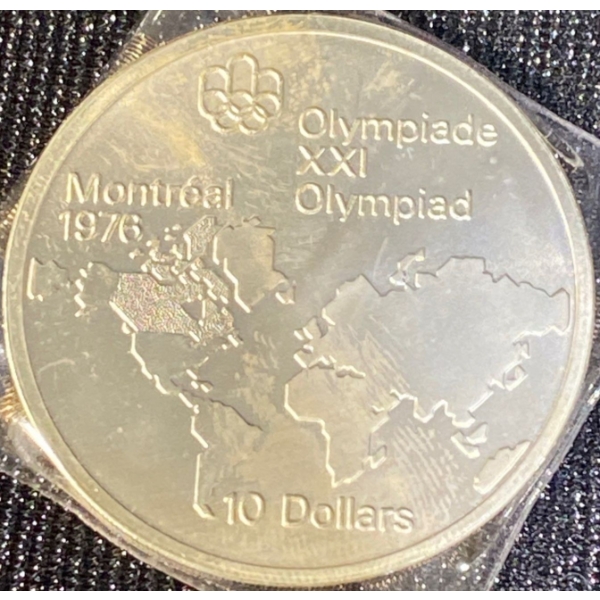 1976 $10 Montreal Olympic Sterling Silver Coin