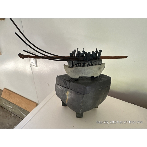 Joanna Drummond 'Boat' Pottery Original -- 15W, 7D, 14T