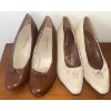 Image 2 : Vintage 1970s Kicks - Ladies Footwear Size 6.5-7 - Genuine Python Skin Assorted Leathers 