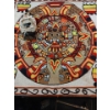 Image 1 : Mayan Calendar Wall Hanging Wool 35 x 33w & Gem Stone & Shell & Shaman Statue 10.5H