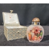 Image 1 : Hand Painted Snuff Bottle " Three Star Gods" with Gift Box 