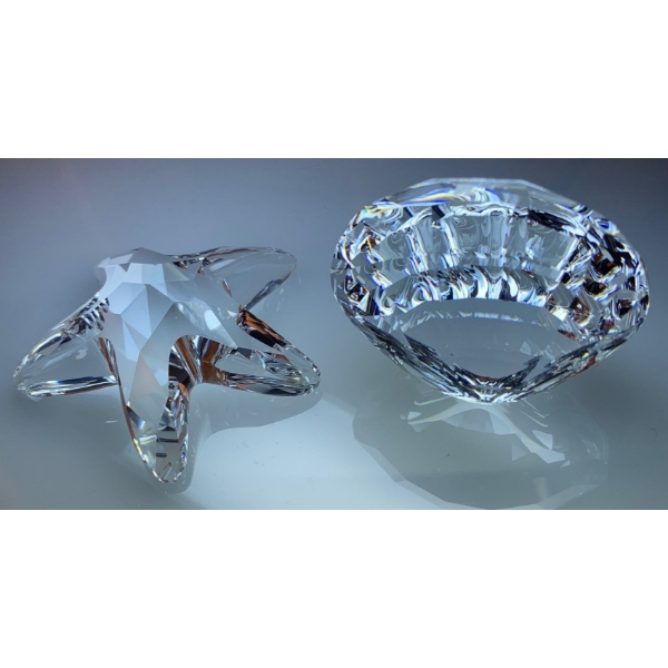 Swarovski Crystal Starfish w/ Standing Seashell