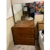 Image 2 : Antique Wooden Dresser with Three Drawers and Mirror
