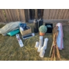 Image 2 : Outdoor Assortment - Tiki Lamps Solar Panel Patio Lights Gazebo Cover Planters & More