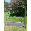 Image 4 : Two Outdoor Metal Swing Bench with Cushioned Seats on One Swing