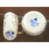 Image 3 : Miniature Fine Bone China Tea Set w/ Decorative Gold Handled Pitchers 2.5'Tall