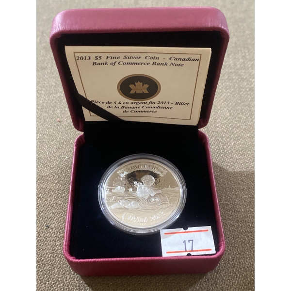 2013 $5 Canadian Silver Coin - 99.99% Pure, Limited Mintage by Royal Canadian Mint