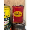 Image 2 : -4 old oil cans Co-Op Esso UFA and one vintage gas can