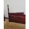 Image 2 : Mahogany Finish Headboard with Turned Finials- Missing Centre Detail