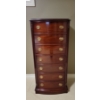 Image 1 : Lux MALCOM Mahogany Tall Boy Dresser 25x17x54