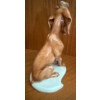 Image 5 : Capodimonte Porcelain Dog with Butterfly  Figurine By G. Calle, 4.5T 