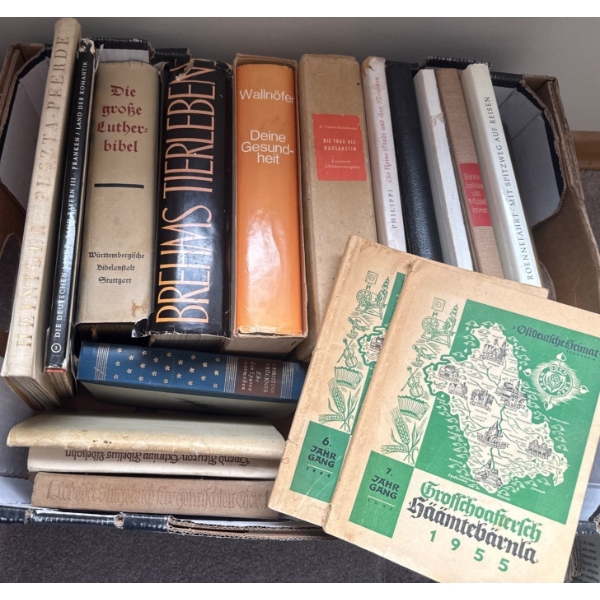 Vintage German Book Collection - Brehms Tierleben Phillipi & More