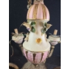 Image 3 : Vintage Chandelier w/ Floral Designs and Golden Details