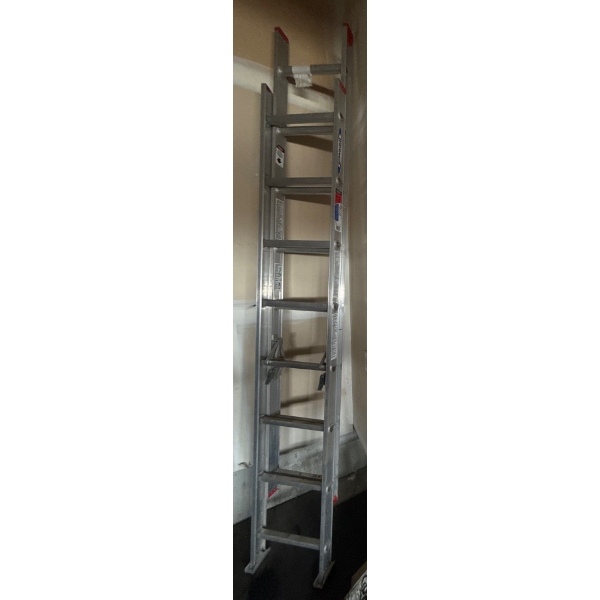 9ft Aluminum Extend Ladder (Extends to 18ft)