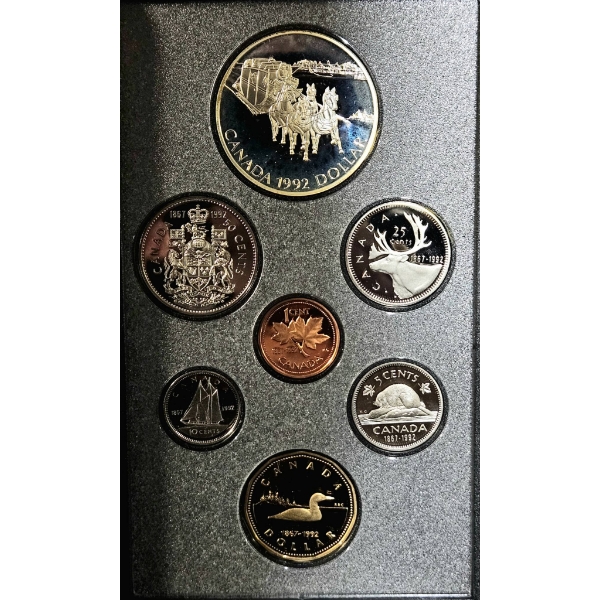 1992 Proof Set - Kingston to York Stagecoach (Royal Canadian Mint)