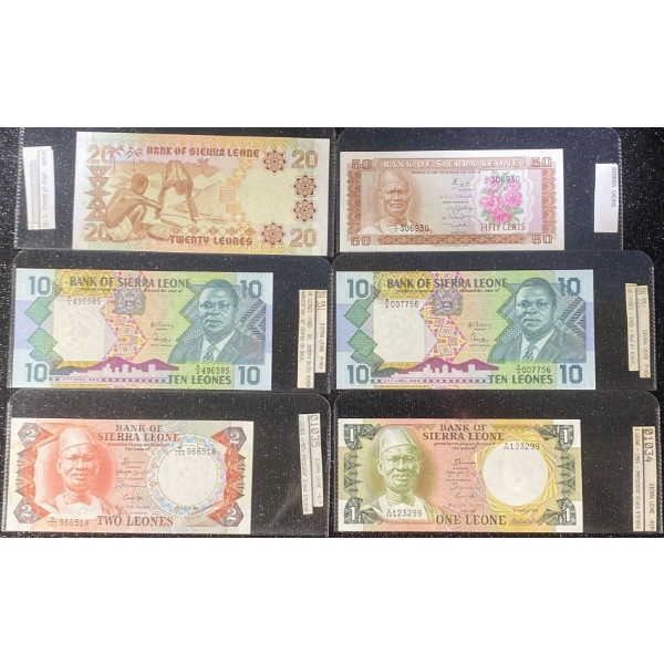 Collection of Sierra Leonean Paper Money