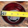 Image 2 : 13 Dark Red Glass Bowls with Rounded Design