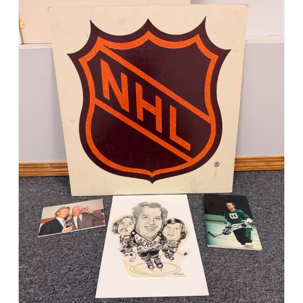 NHL Memorabilia Featuring Gretzky and Gordie Howe Items