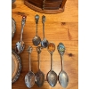 Image 3 : Canadian Dominion glass milk bottle circa 1948, apple slicer, spoon collection, silver plated coaste