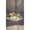 Image 2 : Gorgeous Tiffany Style Pendant Lamp - Plug In Ready - Swag Style