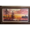 Image 1 :  Rose Leonard 'Somewhere a Sunset' Oil on Canvas , 43x24.5