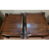 Image 2 : Solid Wood Side Tables with Lower Shelves
