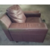 Image 2 : Brown Faux Leather Chair 38 W, 36 D, 30 T 