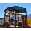 Image 2 : Something For The Kiddos - Outdoor Clubhouse w/ Swing Set Twirly Slide & Climbing Wall