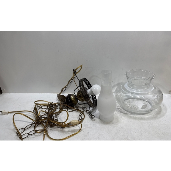Very Tall Hanging Light Fixture 10H