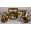 Image 1 : Vintage Brass Home Comforts - Tea Kettle Candle Stick Holders & More 7T