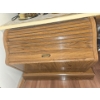Image 1 : Light Oak & Stained Glass Side Table 25L x 23D x 21T