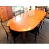 Image 1 : Stunning Mid Century 10 Piece Teak Dining Set - 3 Extenders 6 Chairs 