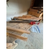 Image 6 : Craftsman 9 inch radial arm, saw with bench, woodworking clamps & a rolling wood box
