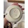 Image 4 : Set of 6 vintage Aynsley bone china tea cups, featuring a maroon and gold pattern. Vintage