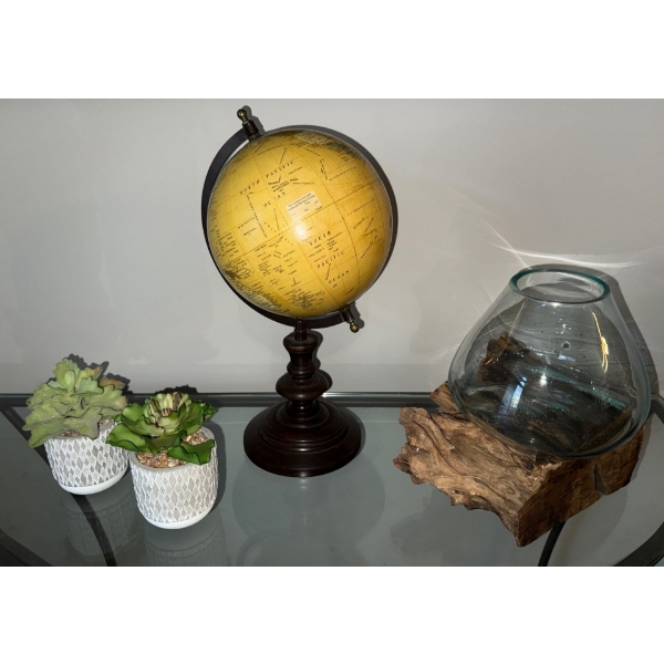 Vintage Terrestrial Globe & Assorted Home Decor 13"tall