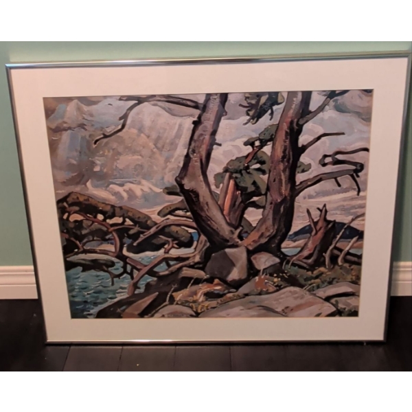 Arthur Lismer Art Print - 'Old Pine Mcgregor Bay' 21x17 Canadian Landscape Artist