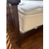 Image 4 : Queen Bed w/ Bedding, Mattress, Box Spring, and Wood Frame 