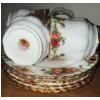 Image 4 : Royal Albert - 'Old Country Roses' 6 Tea Cups 6 Saucers Cream & Sugar 