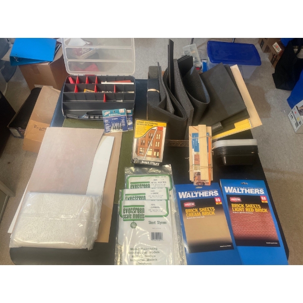 Foam Sheets and Padding, Window Film, Styrene Sheets, Balsa Wood, Storage Case with Bits and Bobs, T