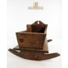 Image 1 : 20Th Century Antique Handcrafted Wooden Doll Cradle. 