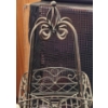 Image 6 : Metal Fruit Tower, Breakfast Tray, and Cast Iron Napkin Rings Set