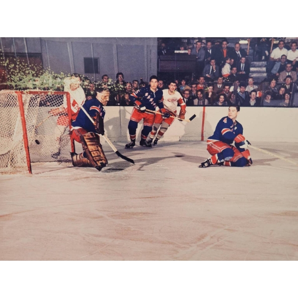 40"x 30" Hockey Game Action Photograph on Canvas