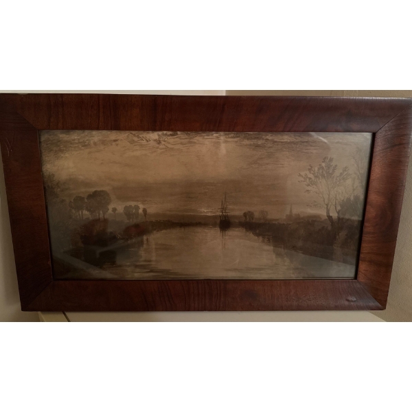 Painting Is Titled "The Old Boat House" Near Low Level Bridge  Artist Unknown