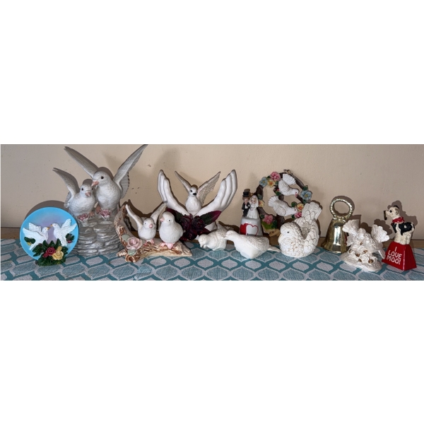 Decorative Dove Figurines Collection
