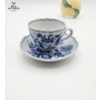 Image 4 : Framed Eiffel Tower Photograph 20''H*17''W, Ceramic Dishes, And A Glass Candlestick 8''INCHES 