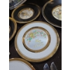 Image 4 : Large Hand Painted Serving Platter + Gold Trimmed Decor Plates + 5 Handled Vintage Butter Spreaders